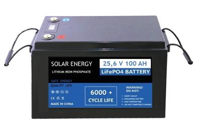 LiFePO4 baterie 25,6 V 100Ah pro solární systémy , BMS , LCD  displej