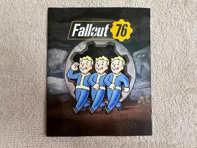Fallout 76 garanční příručka leták manuál PS4 DE