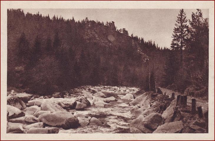 Šumava * Klostermannova cesta na Vydre, rieka, hory * M299 - Pohľadnice miestopis