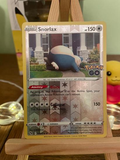 Karta Pokemon Snorlax Reverse holo Pokémon GO Aukro