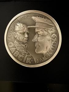 Sběratelská medaile Anthropoid stříbro 999/1000