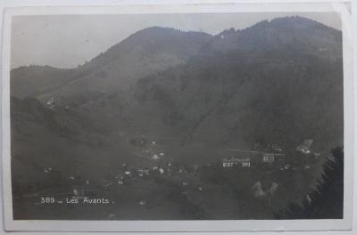 Švýcarsko - vesnice Les Avants - 1939