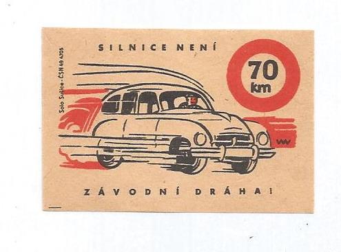 K.č. 2- 2133 Dopravné značky... 1961 Solo Sušice - Zberateľstvo
