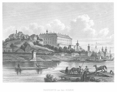 Roudnice nad Labem, Meyer, oceloryt, 1850