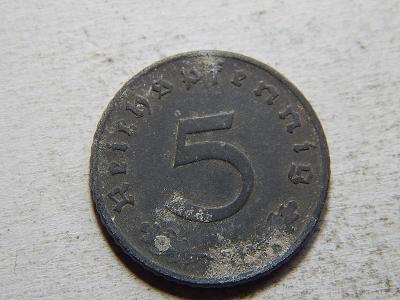 Německo 3. Říše 5 Pfennig 1941 D F-VF č25074