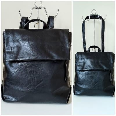 VÝPRODEJ!!! 2v1 Nová elegantní černý batoh černá kabelka taška