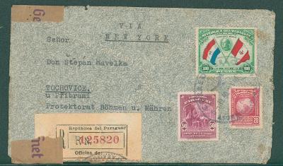 21B387 Letecky- pošta- Paraguay/ Tochovice- Příbram, Štěpán Havelka