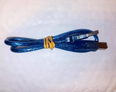 USB Kabel A-B 50 cm modrý