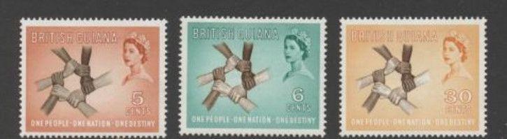 britská Guiana 1961 ** Alžbeta II komplet mi. 214-216
