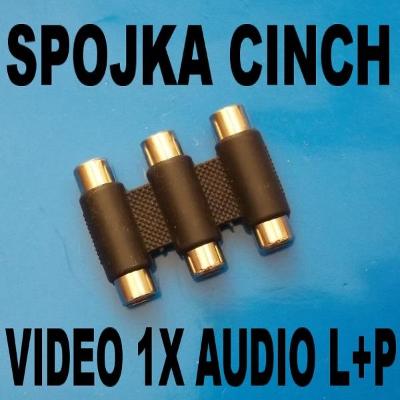 nepoužitá redukce CINCH baba 3x na CINCH baba 3x , Video ,Audio stereo