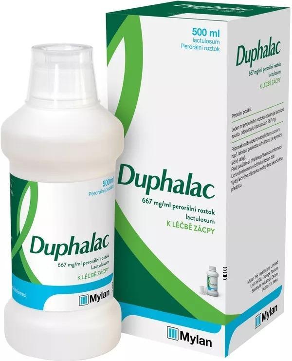 2x Duphalac á 500 ml = 1000 ml - roztok 667 mg/ml - nové, exp. 01/2025 - Volně prodejné léky