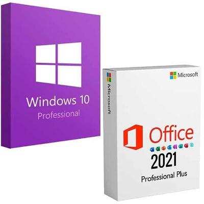 Windows 10 Pro Retail | Microsoft Office 2021 Professional Plus