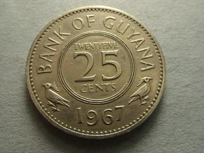 GUYANA - 25 CENTS z roku 1967