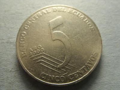 ECUADOR - 5 CENTAVOS  z roku  2000