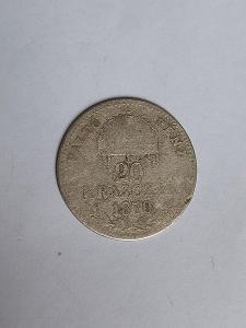 20 Krejcar 1870 GYF F.J.I  🧨 další aukce v seznamu