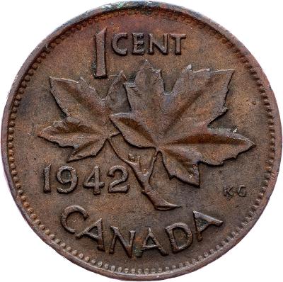 (E-5442) Kanada, 1 Cent 1942