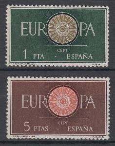 Španělsko 1960 Evropa CEPT Mi# 1189-90 