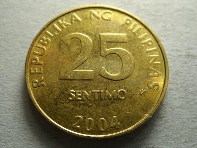 FILIPÍNY - 25 SENTIMO z roku 2004
