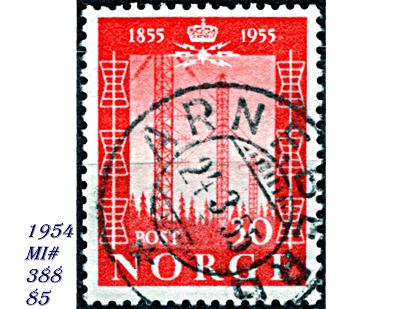 Norsko 1954 , radiový vysílač, telegraf