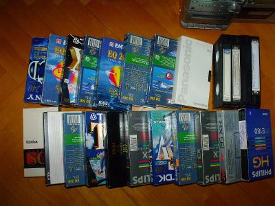 VHS kazety 25 ks