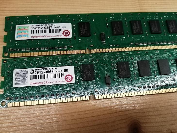 DIMM RAM 4 GB (2x2GB) DDR3 Transcent - Počítače a hry
