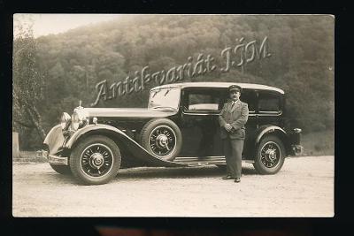 K5098 Starý automobil Mercedes lux. ostré foto r.1939