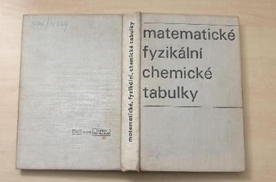 Matematické fyzikální chemické tabulky 1970