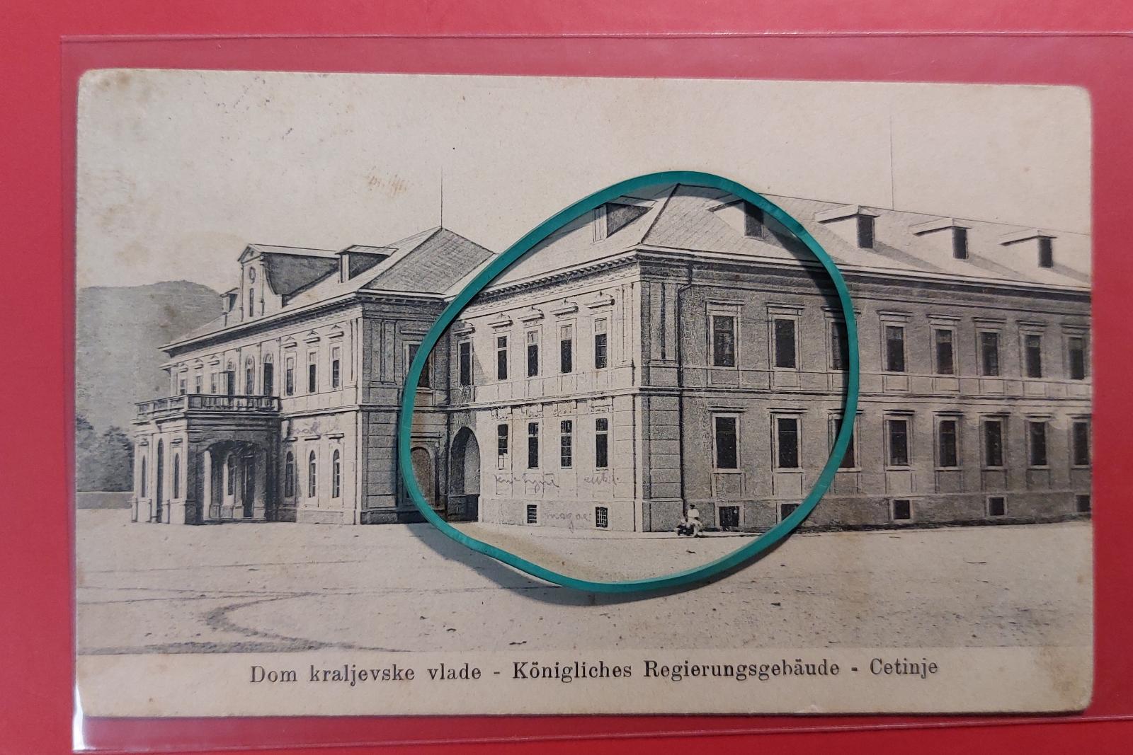 Montenegro - Cetinje , Dom Kraljevke vlade - Čierna Hora prešla 1917 - Pohľadnice