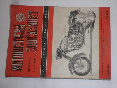 starý časopis knížka MOTORISTICKÁ  SOUČASNOST  rok  1955