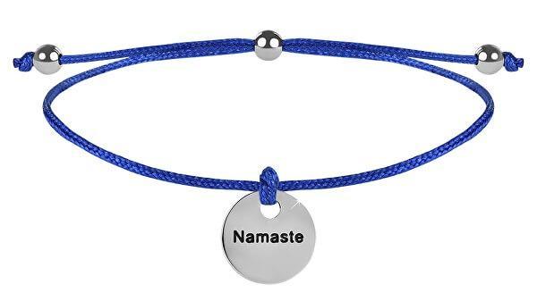 Troli-Šňůrkový náramek Namaste modrá/ocelová - Šperky a hodinky