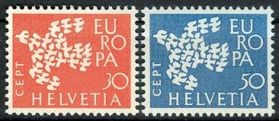 Švýcarsko 1961 Evropa CEPT Mi# 736-37 