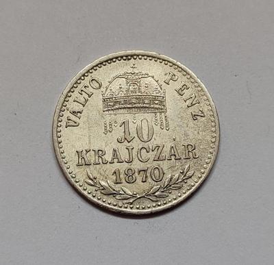 10 krejcar 1870 KB, Kremnice, František Josef I. ( 1848-1916 )
