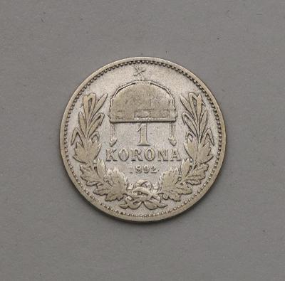 Stříbrná Koruna FJ I. 1892 KB - Vzácnější!