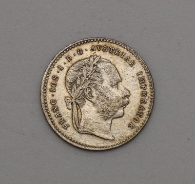 Stříbrný 20 Krejcar 1868 bz
