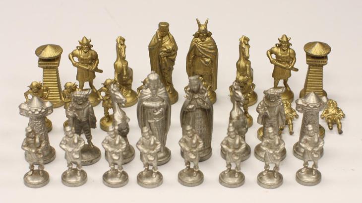 Staropražské cínové šachy  - Starožitnosti a umění