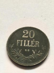 20 Fillér 1918