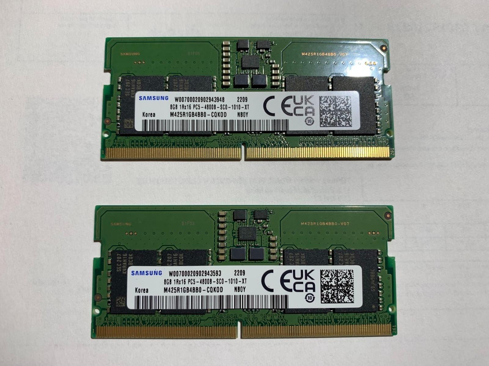 Samsung DDR5 SO-DIMM – 2×8 GB = 16 GB - Počítače a hry