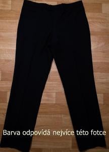 08133-Pánské černé formální kalhoty Next/v.34R/L/44cm/103cm 