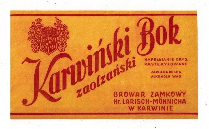 Karviná - Karwiňski bok - Pivní etikety