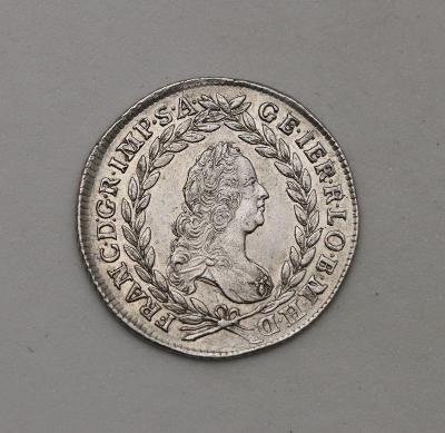 Stříbrný 20 Krejcar 1756 PR - František Štěpán Lotrinský!