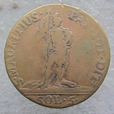 Sardinie 5 soldo 1794  