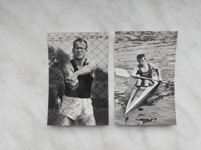 2 x čb pohlednice ZE SBÍRKY- sport - Jos.Matoušek, R. Pleier