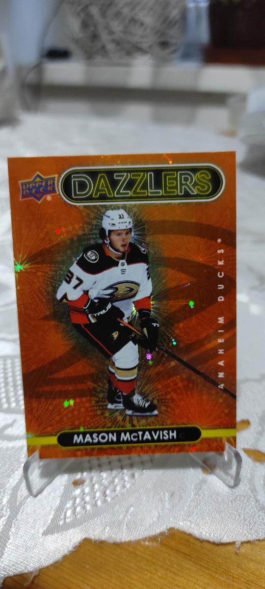 2021-22 Upper Deck Mason Mctavish Dazzlers Orange Rookie RC - Hokejové karty