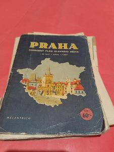 Praha Podrobný plán hlavního města na 36 listech / 1:15.000 (1948)