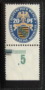 Německo (Reich), 20 pf charita, **, Mi. 377, i s "kuponem"
