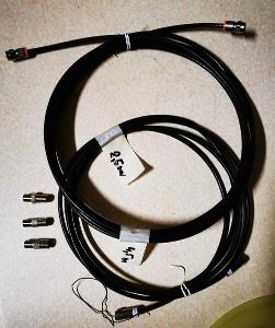 kvalitní antenní kabel 2,5m+4,5m vč koncovek,spojky