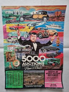 Starý reklamní plakát Aukce Dean Kruse 1987 Bugatti Royale veteráni