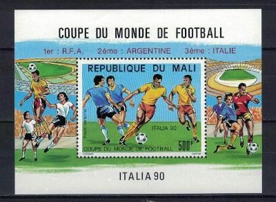 Mali 1990 "FIFA World Cup 1990 - Italy" Michel BL29
