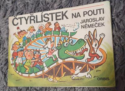 Čtyřlístek na pouti, omalovánky Orbis 1976 ORIGINAL LUX STAV - ČISTÉ!!