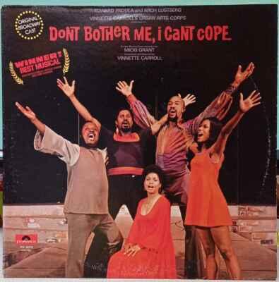 LP Various - Nechcem Bother Me, I Can't Cope (Original Broadway Cast) EX - Hudba